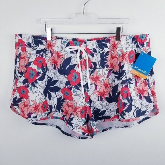 Columbia Bogata Bay Stretch Floral Printed Shorts NWT size XXL - Picture 6 of 16